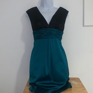 BCBG Black and Emerald Green Dress